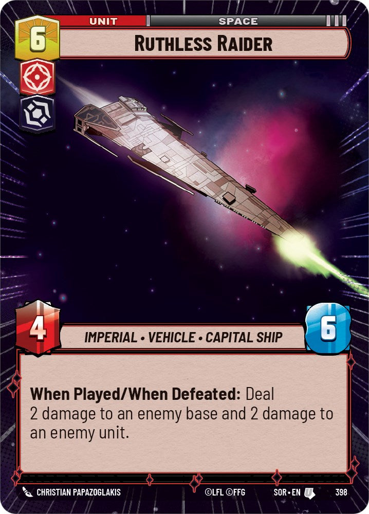 Star Wars: Unlimited: Ruthless Raider (Hyperspace) card image