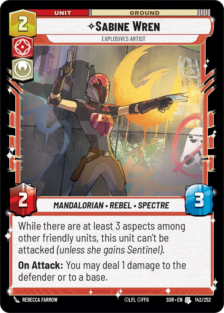 Star Wars: Unlimited: Sabine Wren - Explosives Artist card image