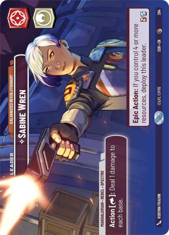 Star Wars: Unlimited: Sabine Wren - Galvanized Revolutionary (Showcase) card image