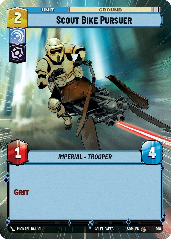 Star Wars: Unlimited: Scout Bike Pursuer (Hyperspace) card image