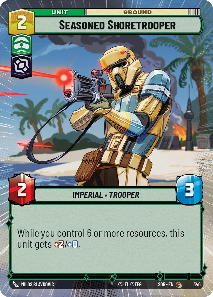 Star Wars: Unlimited: Seasoned Shoretrooper (Hyperspace) card image