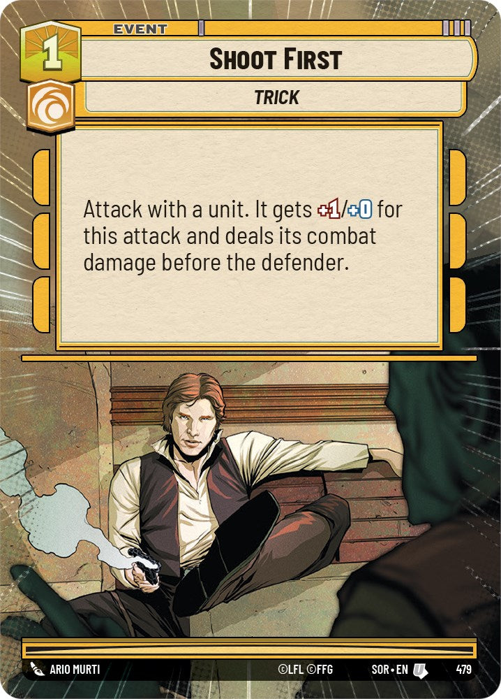 Star Wars: Unlimited: Shoot First (Hyperspace) card image