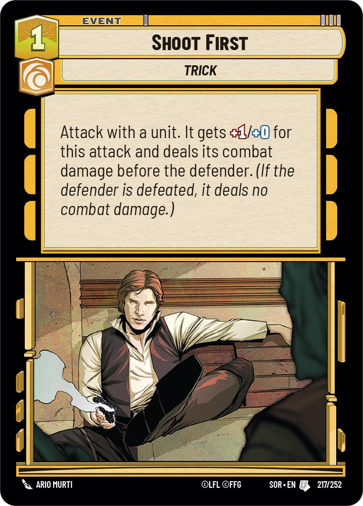 Star Wars: Unlimited: Shoot First card image