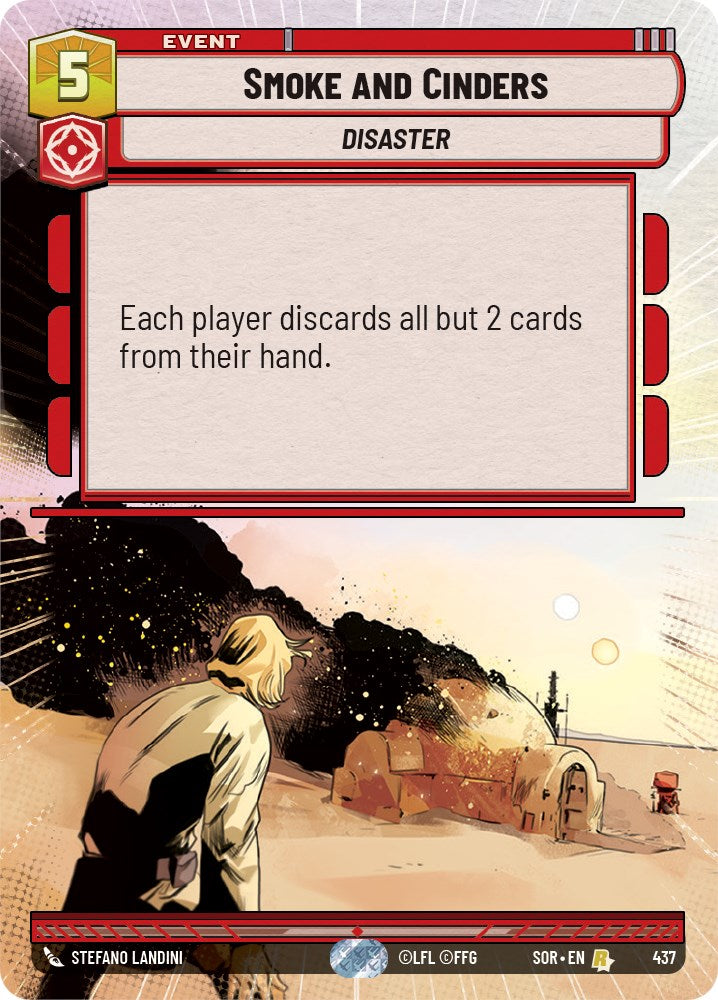 Star Wars: Unlimited: Smoke and Cinders (Hyperspace) card image