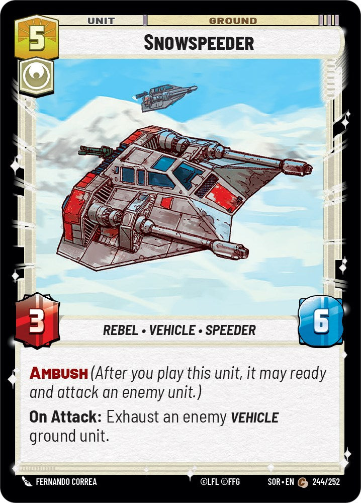 Star Wars: Unlimited: Snowspeeder card image