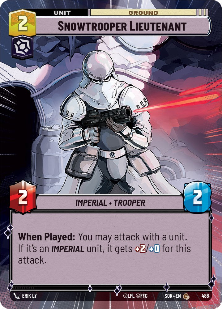 Star Wars: Unlimited: Snowtrooper Lieutenant (Hyperspace) card image