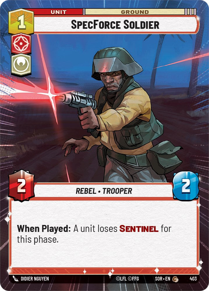 Star Wars: Unlimited: SpecForce Soldier (Hyperspace) card image