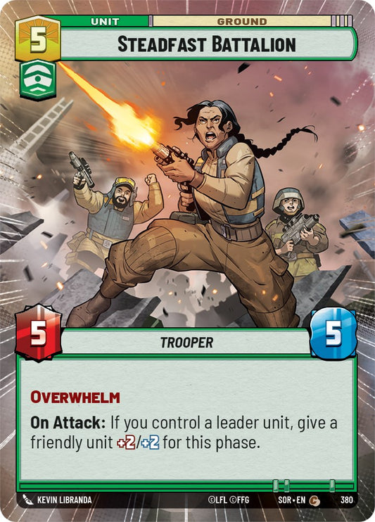 Star Wars: Unlimited: Steadfast Battalion (Hyperspace) card image