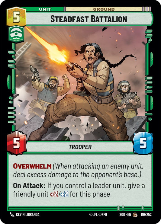 Star Wars: Unlimited: Steadfast Battalion card image