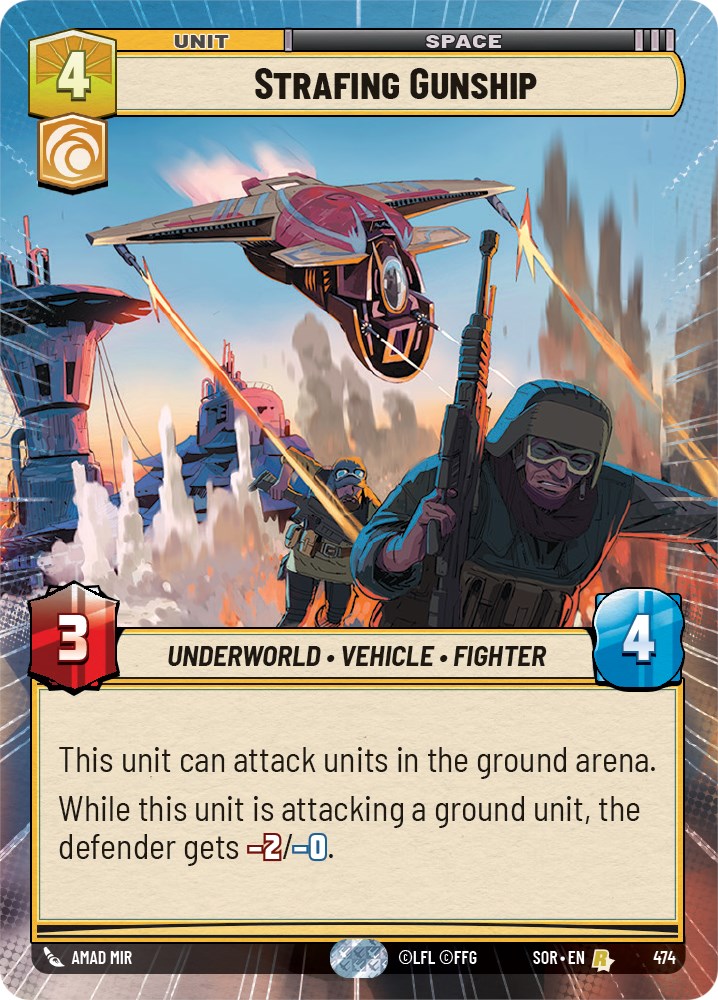 Star Wars: Unlimited: Strafing Gunship (Hyperspace) card image