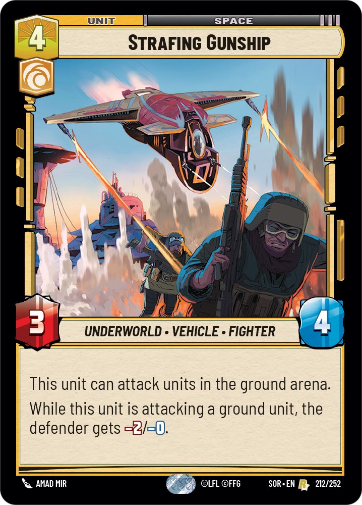 Star Wars: Unlimited: Strafing Gunship card image