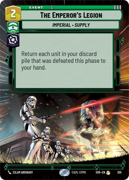 Star Wars: Unlimited: The Emperor's Legion (Hyperspace) card image