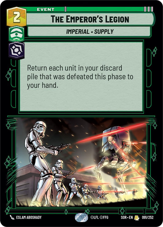 Star Wars: Unlimited: The Emperor's Legion card image