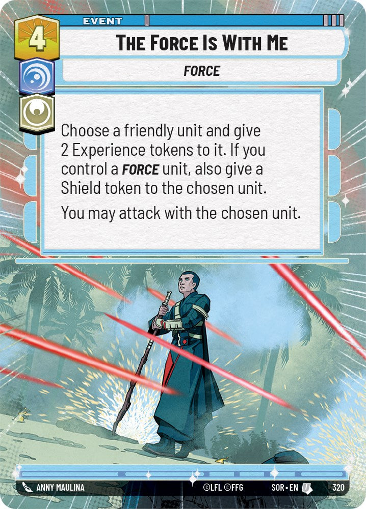 Star Wars: Unlimited: The Force is With Me (Hyperspace) card image