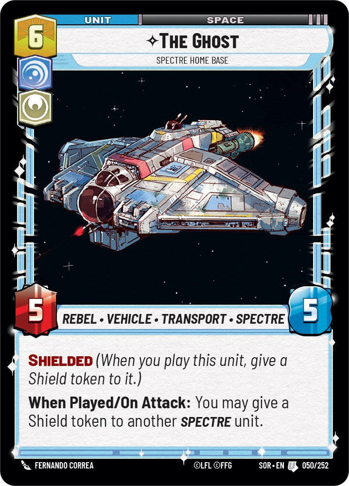 Star Wars: Unlimited: The Ghost - Spectre Home Base card image