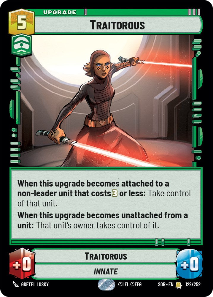 Star Wars: Unlimited: Traitorous card image