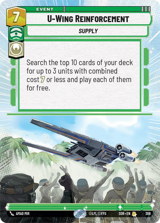 Star Wars: Unlimited: U-Wing Reinforcement (Hyperspace) card image