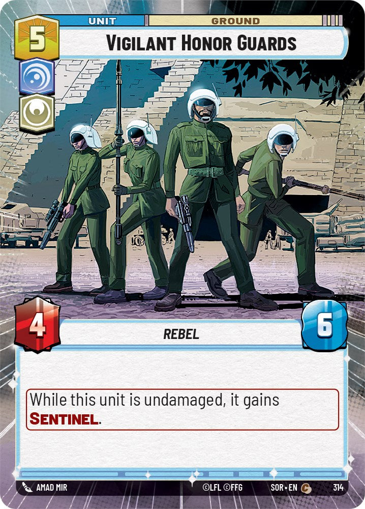 Star Wars: Unlimited: Vigilant Honor Guards (Hyperspace) card image