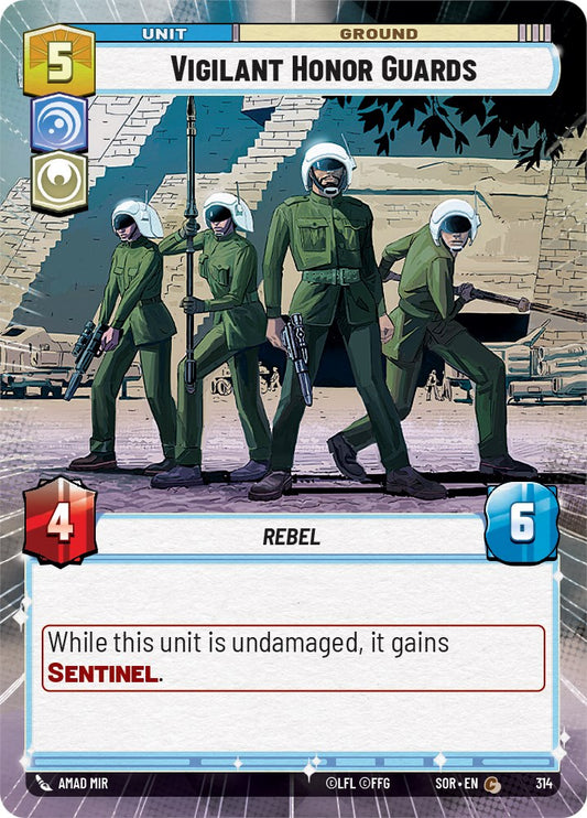 Star Wars: Unlimited: Vigilant Honor Guards (Hyperspace) card image