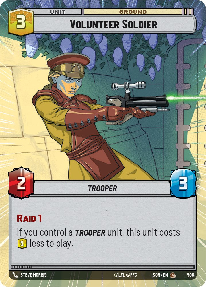 Star Wars: Unlimited: Volunteer Soldier (Hyperspace) card image