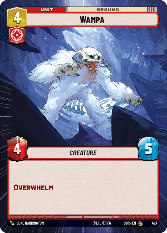 Star Wars: Unlimited: Wampa (Hyperspace) card image