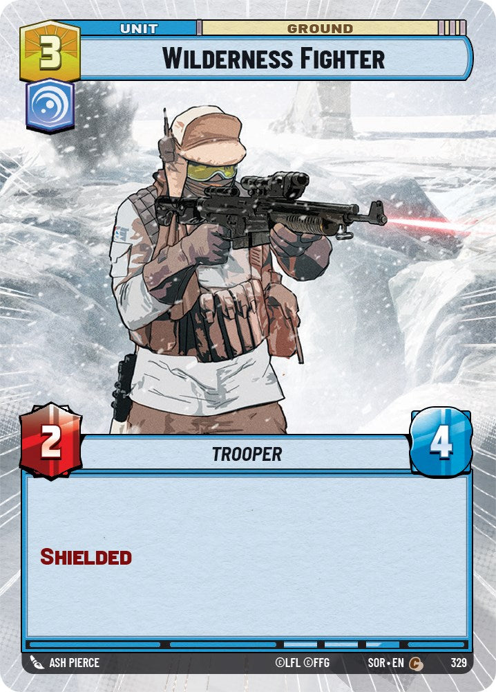 Star Wars: Unlimited: Wilderness Fighter (Hyperspace) card image