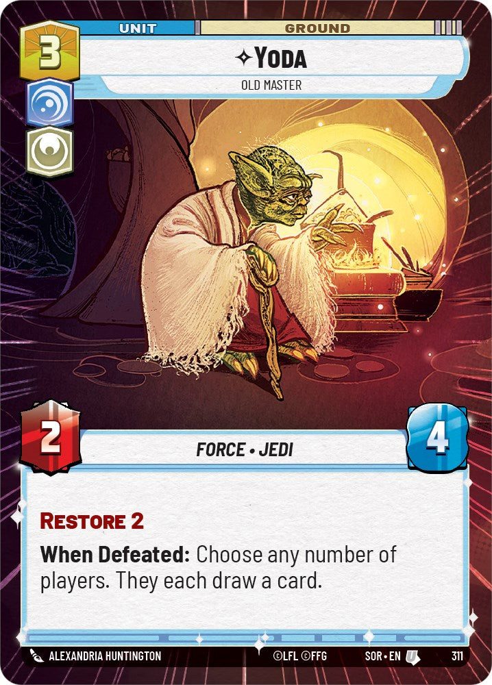 Star Wars: Unlimited: Yoda - Old Master (Hyperspace) card image